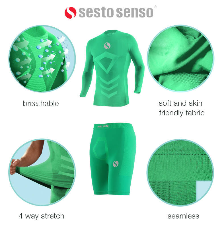 Atmungsaktives thermoaktives Sport-Set von Sesto Senso