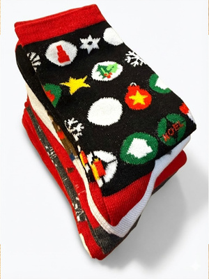 Damen Weihnachtssocken 5er-Pack