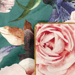 Kissenbezug Rose Velvet Dunkel