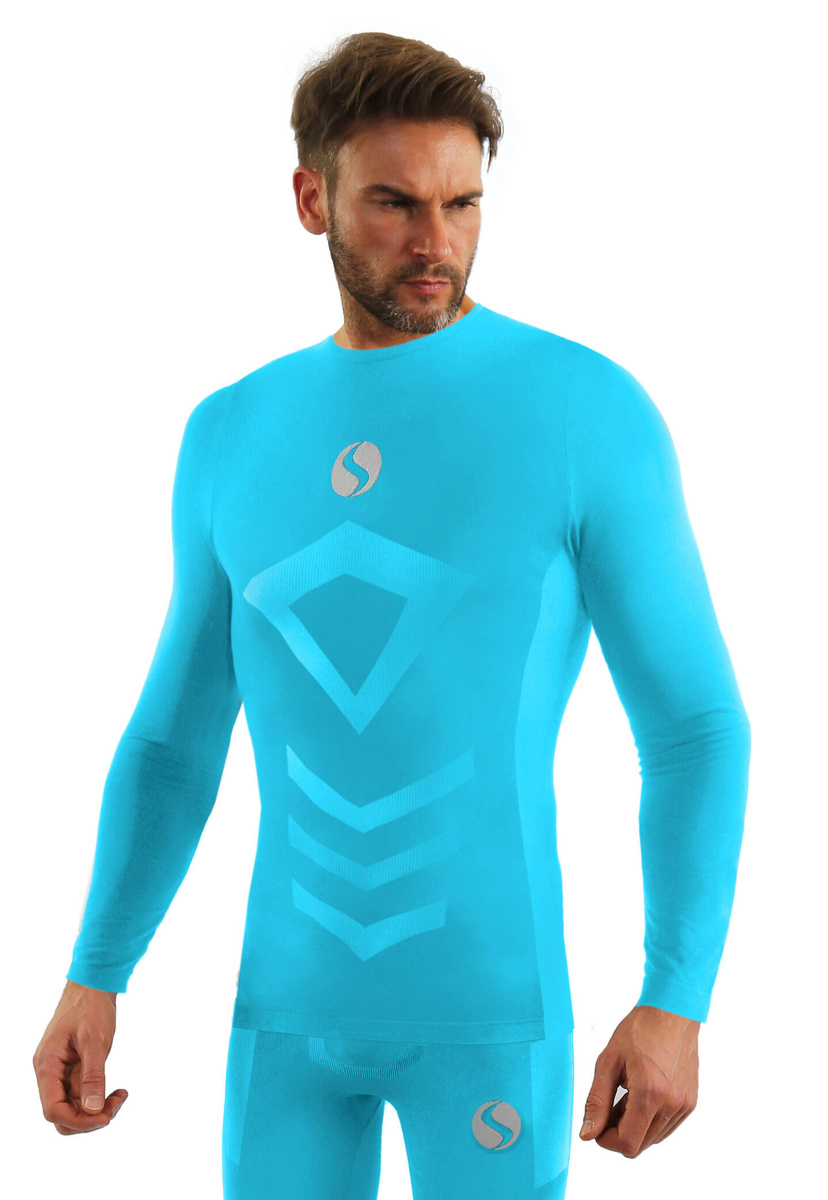 Funktionsshirt Thermo Active Blau
