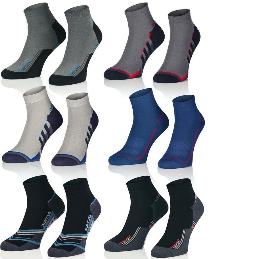 6X Atmungsaktive Sportsocken Mit Silberen Ionen 1696 Intenso