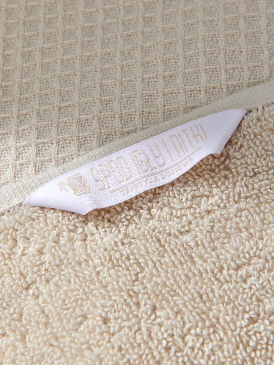 Towel Waffle Checky Beige