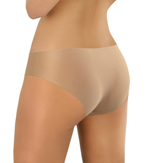Sesto Senso Damen Figi Mikrofaser – Laser Geschnitten, Nahtlos, Bequem, Baumwolleinsatz, Silikonband, Unsichtbar Unter Kleidung, Beige, Neue Kollektion
