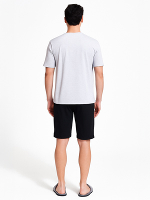 Kurzpyjama Herren Gianny Grau