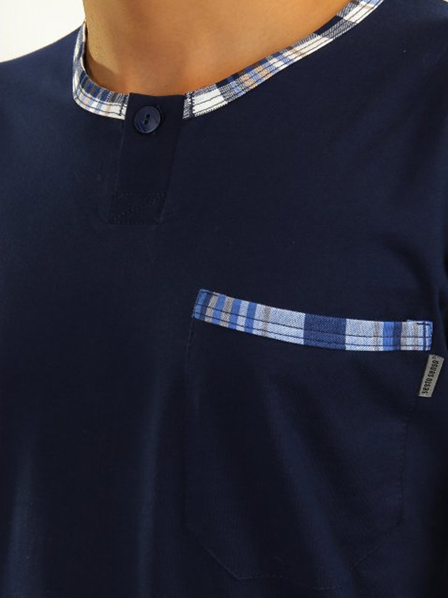 Herren Schlafanzug mit langen Ärmeln Jasiek 2576/26