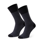 Jacquard Herrensocken Art. 011 Dunkelgrau/Marine/Schwarz