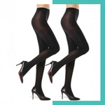 Damen-Mikrofaser-Strumpfhose 40DEN Maya Schwarz