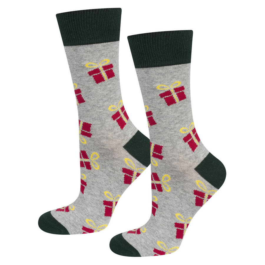 Zestaw 4x Kolorowe Męskie Skarpetki SOXO GOOD STUFF wesołe Święta Boże Narodzenie Prezent