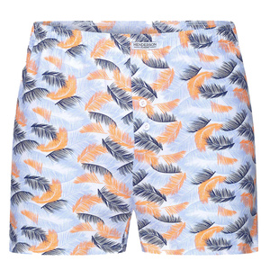 Henderson Herren Boxershorts Classic – 100% Baumwolle, Komfortabler Schnitt, Elastischer Bund, Knopfleiste, Geometrisches Muster, Vielseitige Farben, Herbst/Winter Kollektion, Grau, Größe: K318, 4er Pack