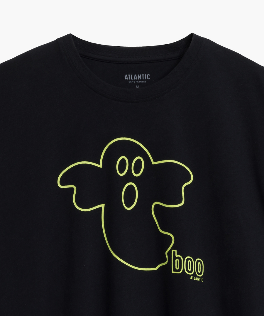 Herren Schlafanzug Nmp-378 Dunkelblau Schwarz