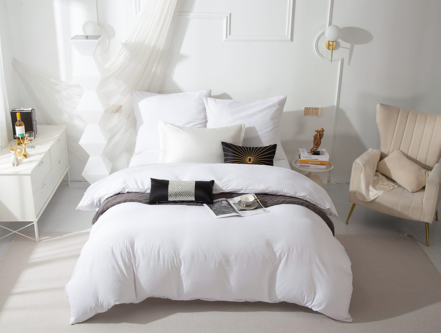 Bettwäsche Serie Weiß Gold