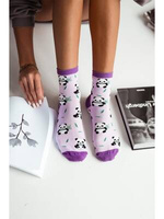 Pandy-Socken für Frauen, Farbe Lila, Größe 37-41