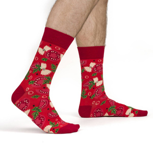 SOXO GOOD STUFF rote Tomatensuppensocken Unisex für Damen und Herren