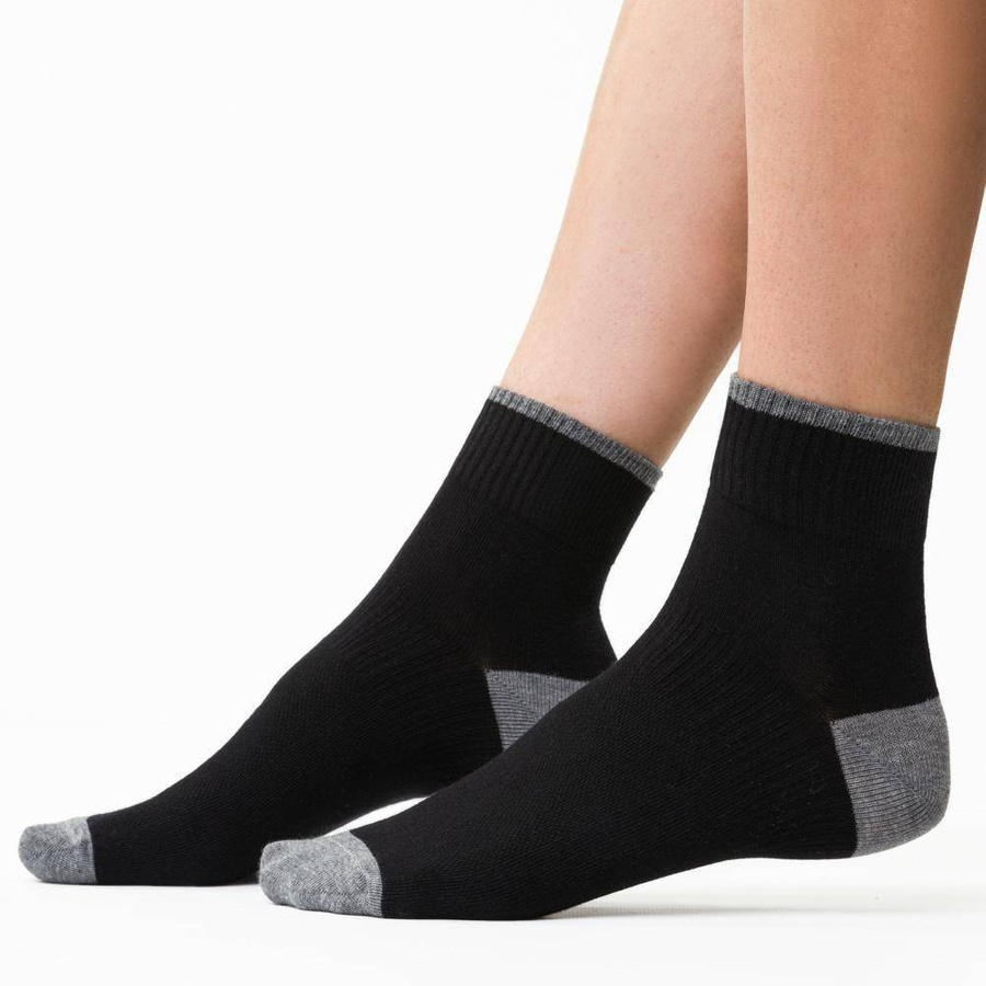 Skarpetki sportowe damskie art.026 NA214 czarne Steven