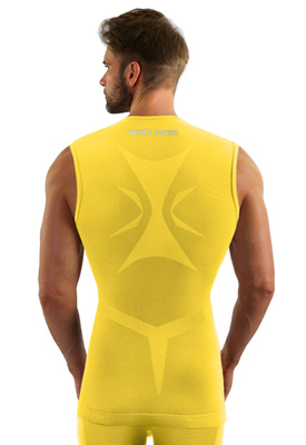 Ärmelloses Herrenhemd Thermo Active Gelb