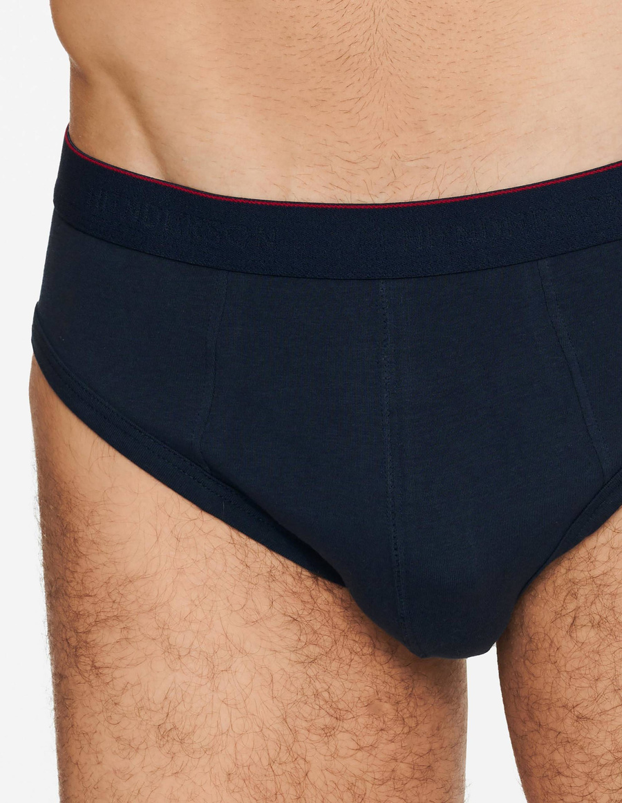 Henderson Herren Unterhosen Burito 18728 – Bequeme Baumwollunterwäsche, Elastisch, Premiumqualität, Vielseitig, Schwarz/Dunkelblau/Weiß, Ohne Muster, Basic Kollektion