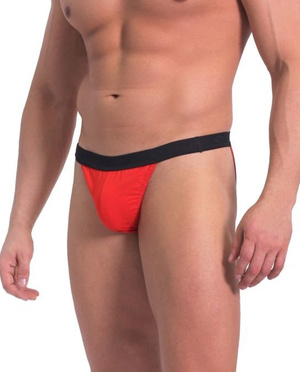 Men's Red Tanga Cotton Briefs