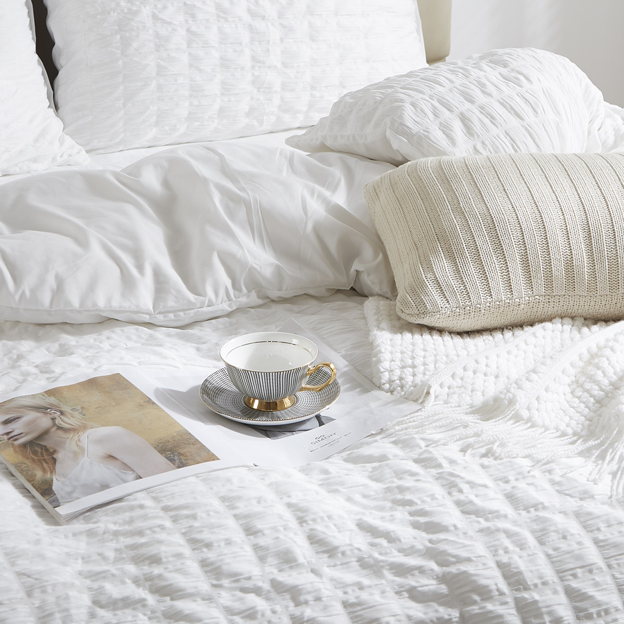 Bettwäsche Creasy Weiß