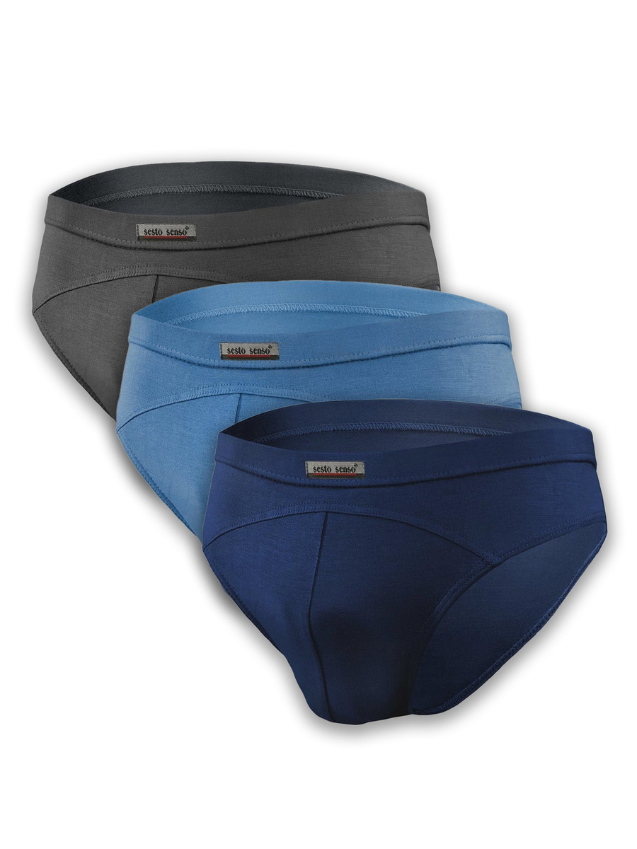 Herren-Slips SM03 Grau Blau