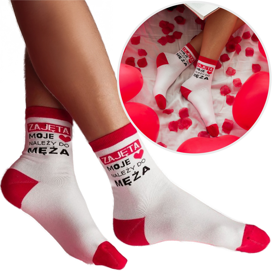 Damen-Socken mit Aufschrift 0200.076, Farbe Weiß, Größe 37-41