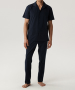 Herrenschlafanzug Bnmp-002 Grau/Marine/Blau