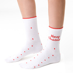 Skarpetki świąteczne w mikołaje art. 136 CO058 granatowe