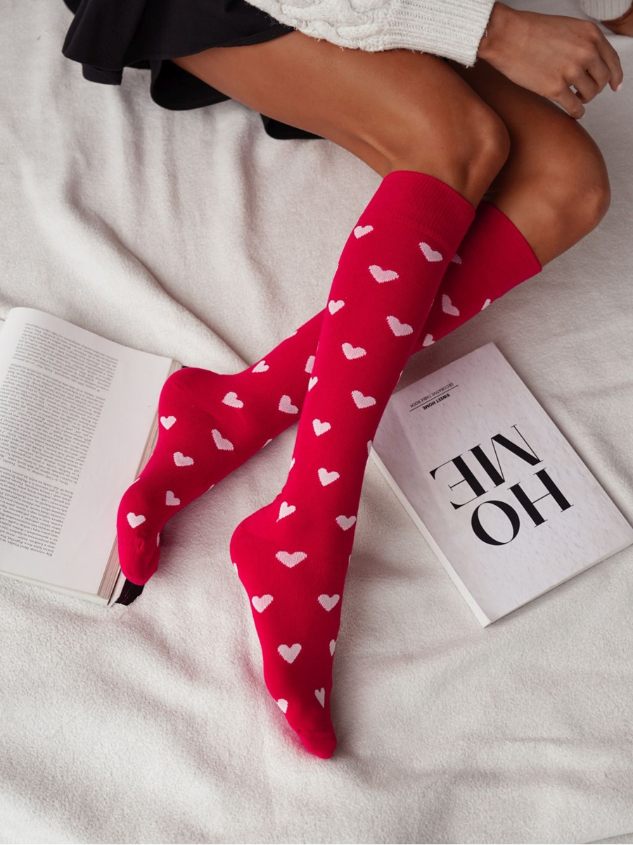 Kniestrümpfe für Frauen in Hearts 248