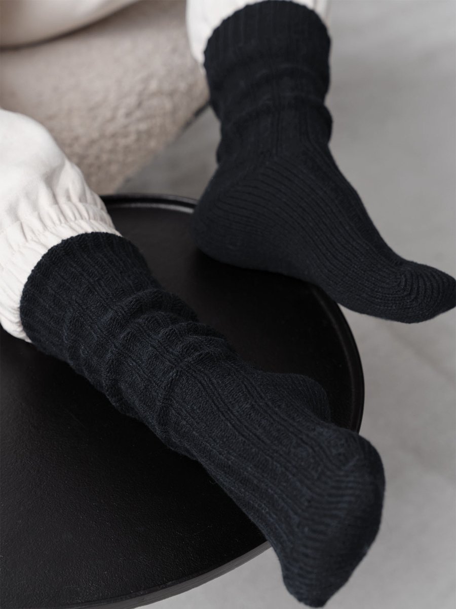 Wollsocken Serie 085 Grau