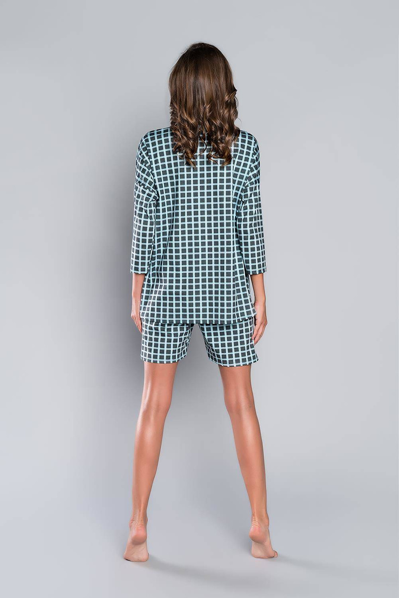 Damen-Pyjama Serie 3/4 kurze Hosen