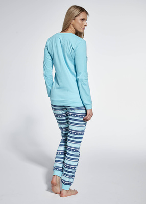 Damen-Pyjama Serie 671 Blau