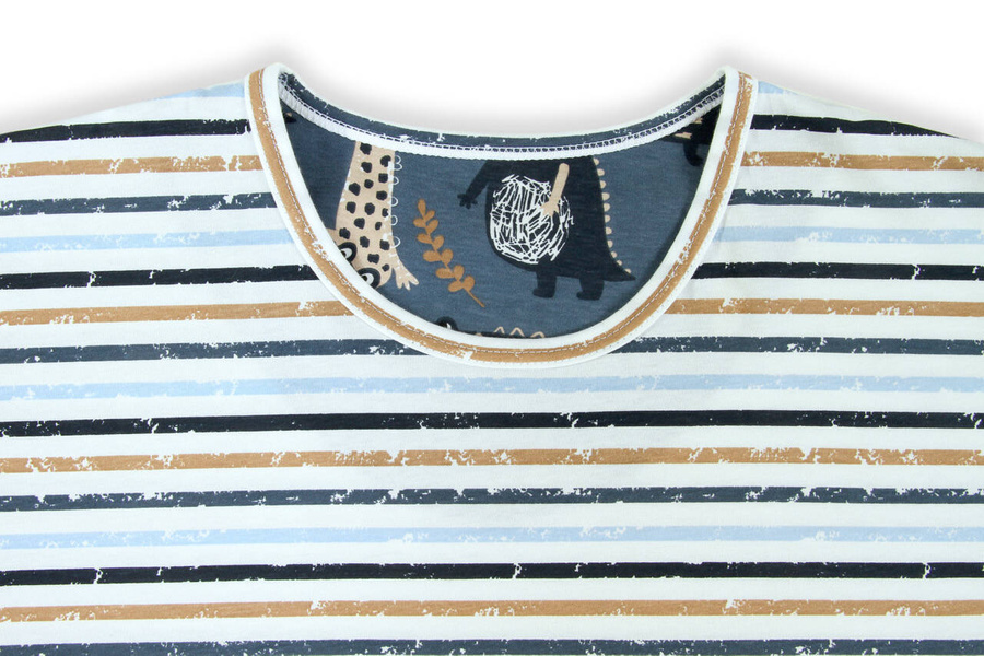 Schlafanzug Herren Kurzarm Blau