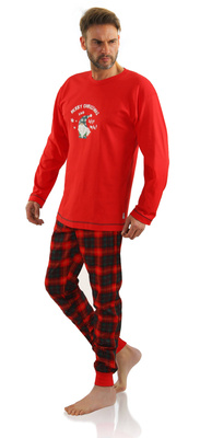 Herren Baumwolle Weihnachten Pyjamas Gnome Sesto Senso