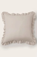 Kissenbezug Ruffy Premium Beige mit Rüsche