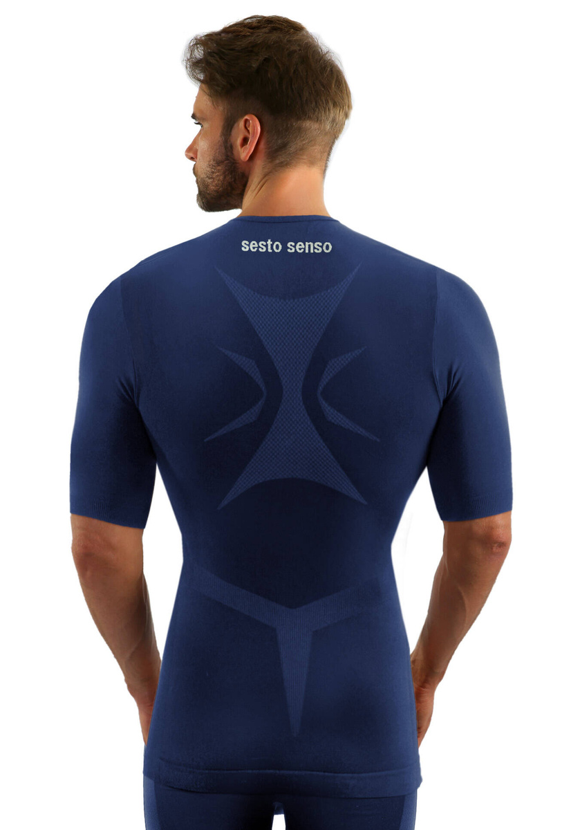 Kurzarmshirt Thermo Active Dunkelblau