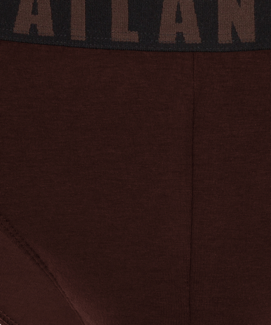 Atlantic Herren Slipy Set – Komfortable Sport Unterwäsche, 95% Baumwolle, 3er Pack, Grau/Schwarz/Braun