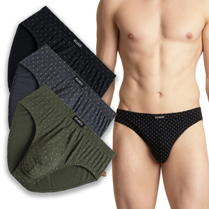 Herren-Slips 3MP-169 Grau Schwarz