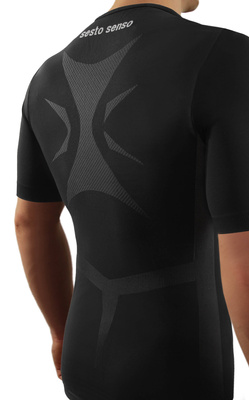 Kurzarmshirt Herren Thermo Active Schwarz