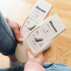 Stopki baleriny bawełniane z silikonem art. 058 Steven