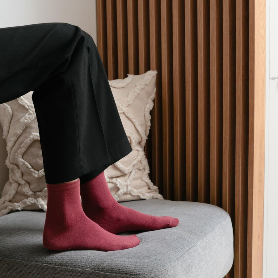 Skarpetki damskie Art. 037 bordowe Steven