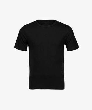 Atlantic Herren Baumwoll T-Shirt – Klassisches Basic Oberteil, 100% Baumwolle, Kurzarm, Schwarz, Ideal für Alltag und Freizeit, Atmungsaktiv, Bequem, BMV-048