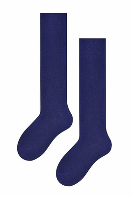 Podkolanówki dziecięce - bezuciskowe w prążek art. 072 YK008 melanż szare