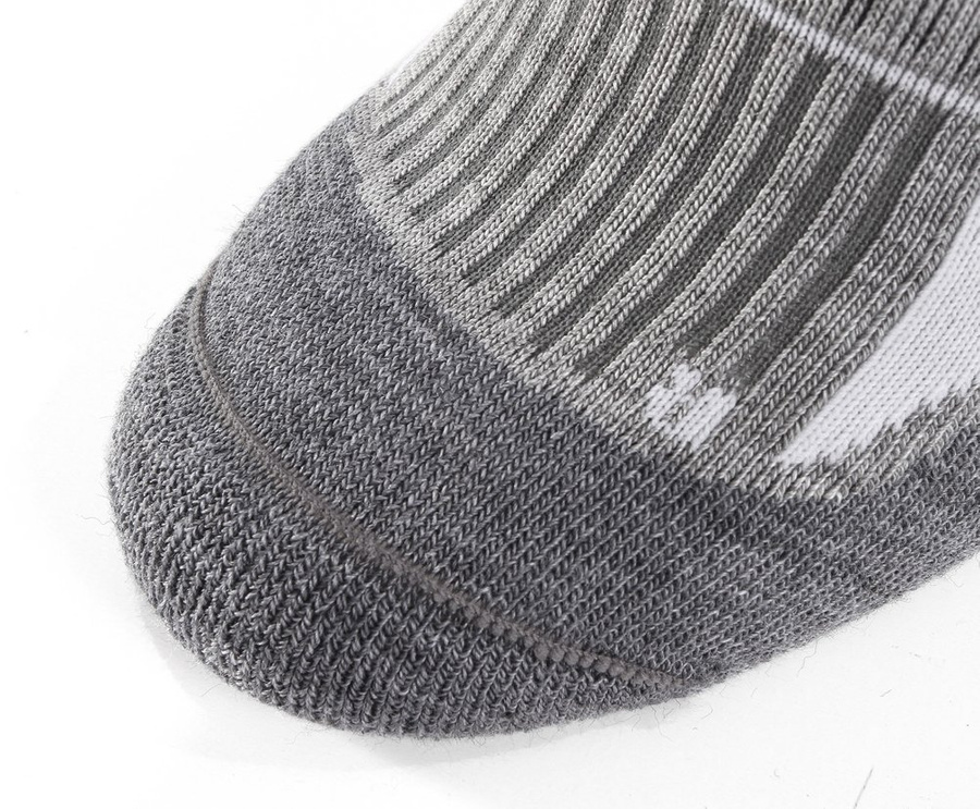 Wollsocken Trekking Winter Grau Mehrfarbig