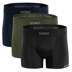 3x Herren nahtlose Sport-Boxershorts SOLAR UOMO Sesto Senso