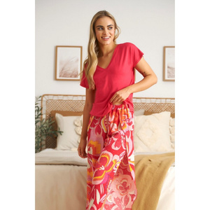 Doctor Nap Pyjama aus Viskose mit Blumenmuster