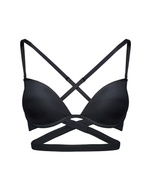 Push Up Bra Silky Black