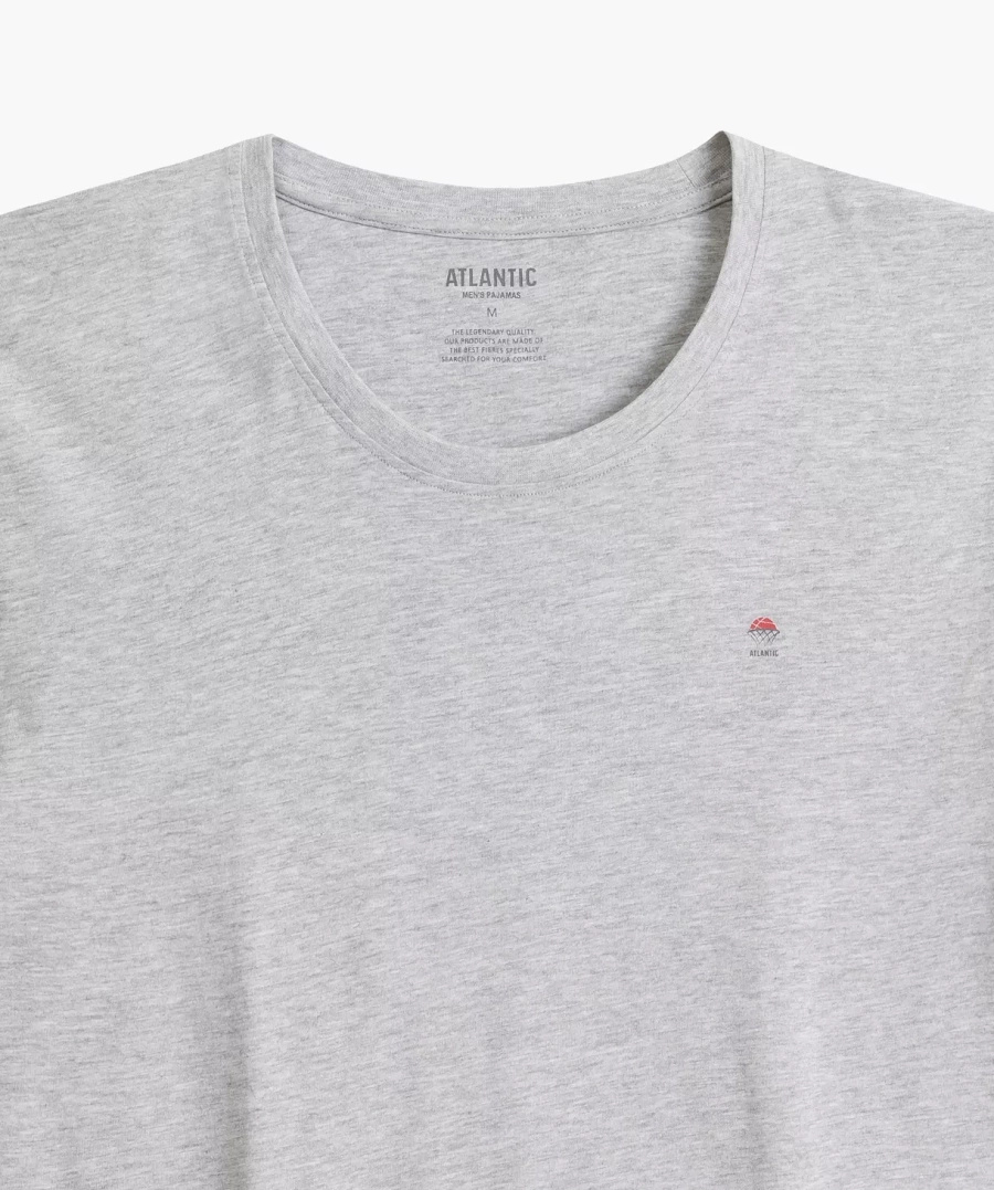 Schlafanzug Herren Nmp-384 Grau/Marineblau