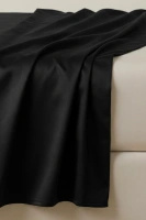 Cearceaf Satinat Negru Fără Elastic