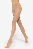 Mosaik gemusterte Strumpfhose 20 Den