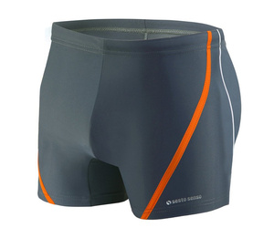 Badeboxer Serie Grau Orange
