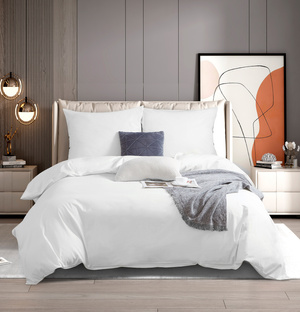 Bettwäsche Satiniert Weiß